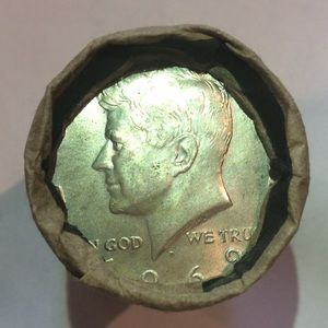 Rare Commonwealth Bank Roll Unsearched Old Silver & Clad Kennedy Half Dollars!